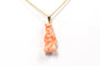 Pendentif Pendentif années 70 en or jaune 18 carats et corail 58 Facettes B455