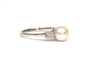 Bague 53 Bague Art déco en or blanc, perle et diamants 58 Facettes 21745
