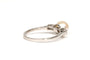 Bague 53 Bague Art déco en or blanc, perle et diamants 58 Facettes 21745