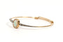 Bracelet Style Wolfers - Bracelet Art nouveau en or jaune 18 carats, opale et diamants 58 Facettes 21497