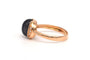 Bague 56 Bague en or jaune 18 carats avec saphir et diamants 58 Facettes 19879