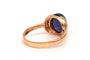 Bague 56 Bague en or jaune 18 carats avec saphir et diamants 58 Facettes 19879