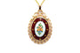 Pendentif Pendentif Art déco en or jaune 18 carats serti d’émail 58 Facettes 22934