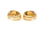 Boucles d'oreilles Boucles d'oreilles contemporaines en or jaune 18 carats et diamants taille brillant 0,448 ct 58 Facettes 21900
