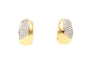 Boucles d'oreilles Boucles d'oreilles contemporaines en or jaune 18 carats et diamants taille brillant 0,448 ct 58 Facettes 21900