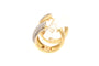 Boucles d'oreilles Boucles d'oreilles contemporaines en or jaune 18 carats et diamants taille brillant 0,448 ct 58 Facettes 21900