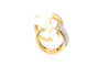 Boucles d'oreilles Boucles d'oreilles contemporaines en or jaune 18 carats et diamants taille brillant 0,448 ct 58 Facettes 21900