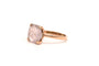 Bague 53 Bague contemporaine en or rose 18 carats sertie d’un quartz 58 Facettes 22081