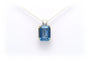 Pendentif Pendentif contemporain en or jaune 18 carats avec topaze et diamants 58 Facettes 17864