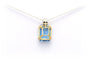Pendentif Pendentif contemporain en or jaune 18 carats avec topaze et diamants 58 Facettes 17864