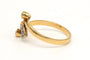 Bague 53 Bague Art nouveau en or jaune 18 carats et argent, diamants taille rose et perles 58 Facettes 22012