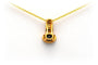 Pendentif Pendentif contemporain en or jaune, saphir et diamants 58 Facettes 23057
