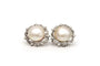 Boucles d'oreilles Art Déco - Boucles d’oreilles en or blanc 18 carats, perles et diamants 58 Facettes 20339