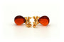 Boucles d'oreilles Boucles d'oreilles contemporaines en or jaune 18 carats, agates et diamants 58 Facettes 20543