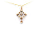 Pendentif Art nouveau - Pendentif en or jaune et blanc, perles et diamants 58 Facettes 20279