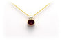 Pendentif Pendentif contemporain en or jaune et blanc 18 carats, tourmaline et diamants 58 Facettes 18568
