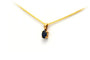 Pendentif Pendentif contemporain en or jaune 18 carats et saphir 58 Facettes B292