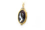 Pendentif Pendentif Art déco en or jaune 18 carats, émail de Limoges et diamants 58 Facettes B535