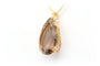 Pendentif Pendentif contemporain en or jaune 18 carats, quartz fumé et diamants 58 Facettes 22322