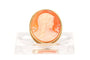 Broche Broche en or jaune 18 carats sertie d’un camée coquillage 58 Facettes B570