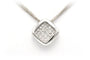 Collier Collier contemporain en or blanc 18 carats serti de diamants taille brillant 0,62 ct 58 Facettes 22336