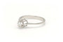 Bague 52 Bague contemporaine en or blanc 18 carats sertie de diamants 58 Facettes 19786