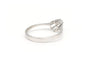 Bague 52 Bague contemporaine en or blanc 18 carats sertie de diamants 58 Facettes 19786