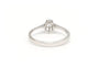 Bague 52 Bague contemporaine en or blanc 18 carats sertie de diamants 58 Facettes 19786