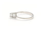 Bague 52 Bague contemporaine en or blanc 18 carats sertie de diamants 58 Facettes 19786