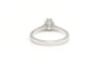 Bague 56 Solitaire années 70 - Bague en or blanc 18 carats et diamant 58 Facettes 22907