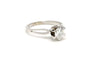 Bague 56 Bague années 80 en or blanc 18 carats sertie d’un diamant 0,65 ct 58 Facettes 18428
