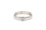 Bague 53 Solitaire - Bague en or blanc 18 carats et diamant 0,13 ct 58 Facettes 19664