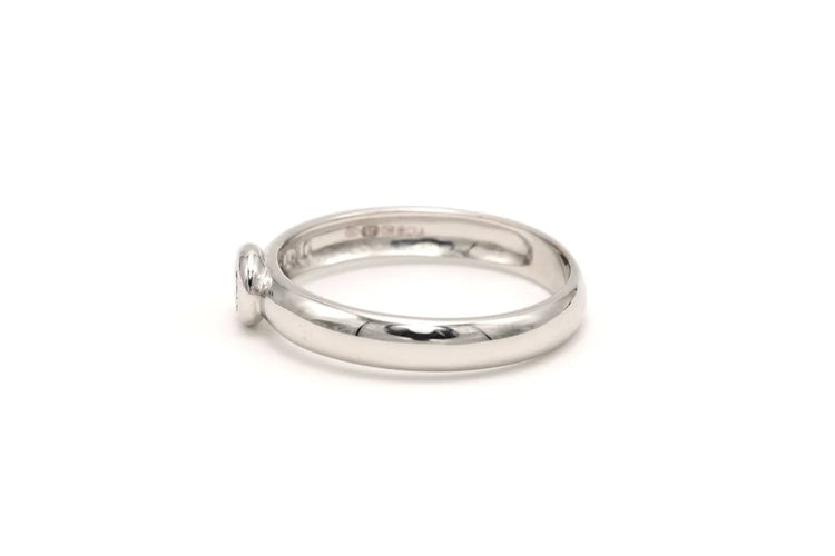 Bague 53 Solitaire - Bague en or blanc 18 carats et diamant 0,13 ct 58 Facettes 19664