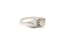 Bague 53 Bague contemporaine en or blanc 18 carats sertie de diamants 58 Facettes 20454