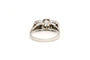 Bague 53 Bague contemporaine en or blanc 18 carats sertie de diamants 58 Facettes 20454
