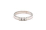 Bague 54 Bague contemporaine en or blanc et diamants 58 Facettes 23060