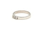 Bague 54 Bague contemporaine en or blanc et diamants 58 Facettes 23060