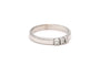 Bague 54 Bague contemporaine en or blanc et diamants 58 Facettes 23060