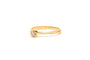 Bague 51 Solitaire - Bague en or jaune 18 carats et diamant taille brillant 0,1 ct 58 Facettes 21754
