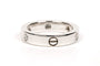 Bague 49 Bague contemporaine en or blanc 18 carats sertie de diamants taille brillant 58 Facettes B415
