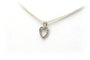 Pendentif Pendentif contemporain en or blanc 18 carats serti de diamants 58 Facettes 23045