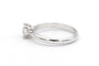 Bague 52 Solitaire contemporain - Bague en or blanc 18 carats avec diamant 0,50 ct 58 Facettes 23064