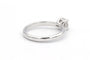 Bague 52 Solitaire contemporain - Bague en or blanc 18 carats avec diamant 0,50 ct 58 Facettes 23064