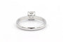 Bague 52 Solitaire contemporain - Bague en or blanc 18 carats avec diamant 0,50 ct 58 Facettes 23064