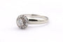 Bague 53 Bague contemporaine en or blanc 18 carats sertie de diamants 58 Facettes 19665