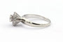 Bague 53 Bague contemporaine en or blanc 18 carats sertie de diamants 58 Facettes 19665