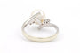 Bague 52 Bague années 70 en or blanc 18 carats avec perle et diamants 58 Facettes 19113