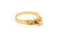 Bague 50 Bague contemporaine en or jaune 18 carats et diamants 58 Facettes 18667