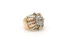 Bague 52 Bague Art déco sertie de diamants taille rose en or jaune et blanc 18 carats 58 Facettes 17664