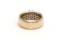 Bague 49 Bague contemporaine en or jaune 18 carats sertie de diamants taille brillant 1,55 ct 58 Facettes 22485